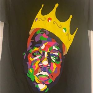 🦄 NOTORIOUS BIG Black Mosaic Tshirt Medium